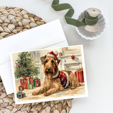 Load image into Gallery viewer, Airedale Terrier Christmas Greeting Cards -  Blank Note Cards – 8-Pack of Artist-Designed Cards with Envelopes