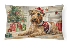 Load image into Gallery viewer, Airedale Terrier Christmas Fabric Decorative Pillow