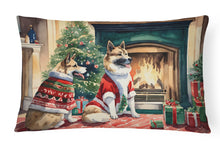 Load image into Gallery viewer, Akita Christmas Fabric Decorative Pillow