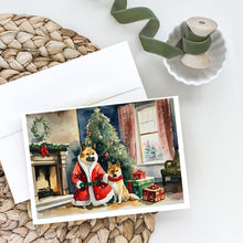 Load image into Gallery viewer, Akita Christmas Greeting Cards -  Blank Note Cards – 8-Pack of Artist-Designed Cards with Envelopes