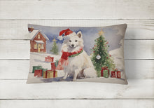Load image into Gallery viewer, American Eskimo Christmas Fabric Decorative Pillow