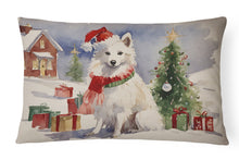 Load image into Gallery viewer, American Eskimo Christmas Fabric Decorative Pillow