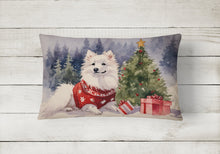 Load image into Gallery viewer, American Eskimo Christmas Fabric Decorative Pillow