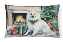 Load image into Gallery viewer, American Eskimo Christmas Fabric Decorative Pillow