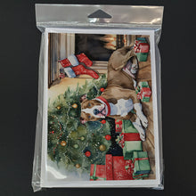 Load image into Gallery viewer, Pit Bull Terrier Christmas Greeting Cards -  Blank Note Cards – 8-Pack of Artist-Designed Cards with Envelopes