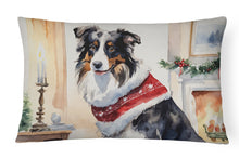 Load image into Gallery viewer, Australian Shepherd Christmas Fabric Decorative Pillow