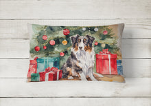 Load image into Gallery viewer, Australian Shepherd Christmas Fabric Decorative Pillow