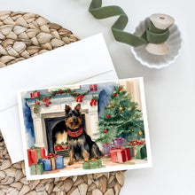Load image into Gallery viewer, Australian Terrier Christmas Greeting Cards -  Blank Note Cards – 8-Pack of Artist-Designed Cards with Envelopes