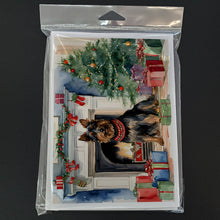 Load image into Gallery viewer, Australian Terrier Christmas Greeting Cards -  Blank Note Cards – 8-Pack of Artist-Designed Cards with Envelopes