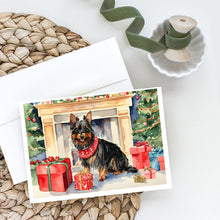 Load image into Gallery viewer, Australian Terrier Christmas Greeting Cards -  Blank Note Cards – 8-Pack of Artist-Designed Cards with Envelopes