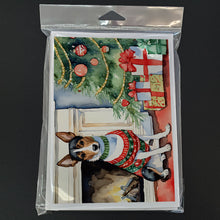 Load image into Gallery viewer, Basenji Christmas Greeting Cards -  Blank Note Cards – 8-Pack of Artist-Designed Cards with Envelopes