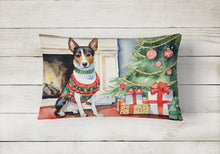 Load image into Gallery viewer, Basenji Christmas Fabric Decorative Pillow
