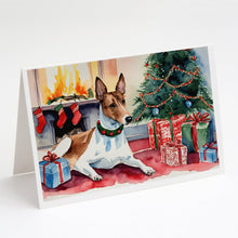 Load image into Gallery viewer, Basenji Christmas Greeting Cards -  Blank Note Cards – 8-Pack of Artist-Designed Cards with Envelopes