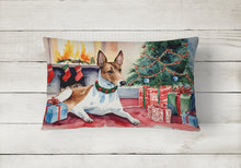 Load image into Gallery viewer, Basenji Christmas Fabric Decorative Pillow
