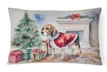 Load image into Gallery viewer, Beagle Christmas Fabric Decorative Pillow