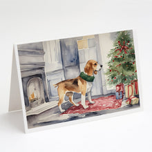 Load image into Gallery viewer, Beagle Christmas Greeting Cards -  Blank Note Cards – 8-Pack of Artist-Designed Cards with Envelopes