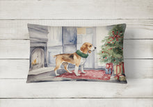 Load image into Gallery viewer, Beagle Christmas Fabric Decorative Pillow