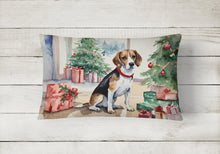 Load image into Gallery viewer, Beagle Christmas Fabric Decorative Pillow