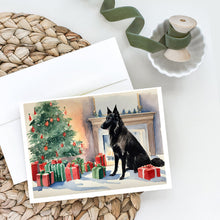 Load image into Gallery viewer, Belgian Sheepdog Christmas Greeting Cards -  Blank Note Cards – 8-Pack of Artist-Designed Cards with Envelopes