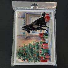 Load image into Gallery viewer, Belgian Sheepdog Christmas Greeting Cards -  Blank Note Cards – 8-Pack of Artist-Designed Cards with Envelopes
