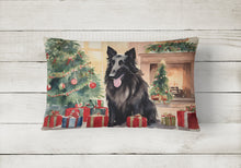 Load image into Gallery viewer, Belgian Sheepdog Christmas Fabric Decorative Pillow