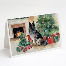 Load image into Gallery viewer, Belgian Tervuren Christmas Greeting Cards -  Blank Note Cards – 8-Pack of Artist-Designed Cards with Envelopes