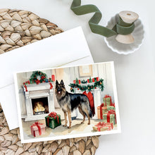 Load image into Gallery viewer, Belgian Tervuren Christmas Greeting Cards -  Blank Note Cards – 8-Pack of Artist-Designed Cards with Envelopes