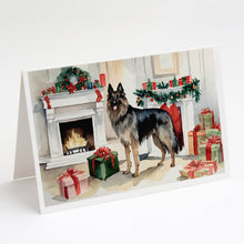 Load image into Gallery viewer, Belgian Tervuren Christmas Greeting Cards -  Blank Note Cards – 8-Pack of Artist-Designed Cards with Envelopes