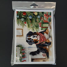 Load image into Gallery viewer, Bernese Mountain Dog Christmas Greeting Cards -  Blank Note Cards – 8-Pack of Artist-Designed Cards with Envelopes