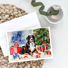 Load image into Gallery viewer, Bernese Mountain Dog Christmas Greeting Cards -  Blank Note Cards – 8-Pack of Artist-Designed Cards with Envelopes