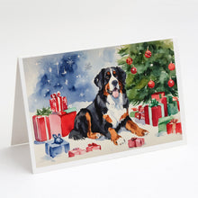 Load image into Gallery viewer, Bernese Mountain Dog Christmas Greeting Cards -  Blank Note Cards – 8-Pack of Artist-Designed Cards with Envelopes