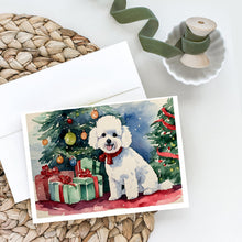Load image into Gallery viewer, Bichon Frise Christmas Greeting Cards -  Blank Note Cards – 8-Pack of Artist-Designed Cards with Envelopes