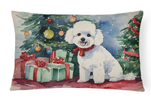 Load image into Gallery viewer, Bichon Frise Christmas Fabric Decorative Pillow