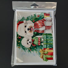 Load image into Gallery viewer, Bichon Frise Christmas Greeting Cards -  Blank Note Cards – 8-Pack of Artist-Designed Cards with Envelopes
