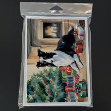 Load image into Gallery viewer, Border Collie Christmas Greeting Cards -  Blank Note Cards – 8-Pack of Artist-Designed Cards with Envelopes