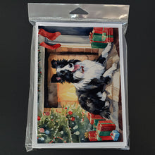 Load image into Gallery viewer, Border Collie Christmas Greeting Cards -  Blank Note Cards – 8-Pack of Artist-Designed Cards with Envelopes