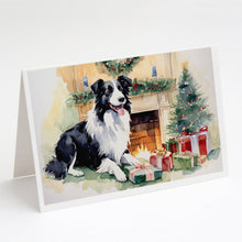 Load image into Gallery viewer, Border Collie Christmas Greeting Cards -  Blank Note Cards – 8-Pack of Artist-Designed Cards with Envelopes