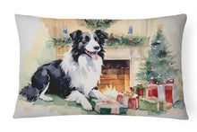 Load image into Gallery viewer, Border Collie Christmas Fabric Decorative Pillow