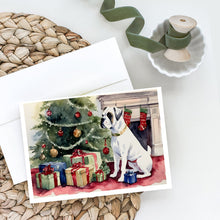 Load image into Gallery viewer, White Boxer Christmas Greeting Cards -  Blank Note Cards – 8-Pack of Artist-Designed Cards with Envelopes