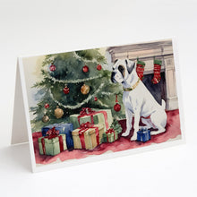 Load image into Gallery viewer, White Boxer Christmas Greeting Cards -  Blank Note Cards – 8-Pack of Artist-Designed Cards with Envelopes