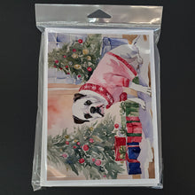 Load image into Gallery viewer, White Boxer Christmas Greeting Cards -  Blank Note Cards – 8-Pack of Artist-Designed Cards with Envelopes