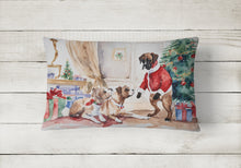 Load image into Gallery viewer, Fawn Boxer Christmas Fabric Decorative Pillow