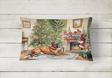 Load image into Gallery viewer, Fawn Boxer Christmas Fabric Decorative Pillow