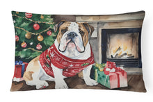 Load image into Gallery viewer, English Bulldog Christmas Fabric Decorative Pillow