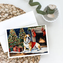 Load image into Gallery viewer, English Bulldog Christmas Greeting Cards -  Blank Note Cards – 8-Pack of Artist-Designed Cards with Envelopes