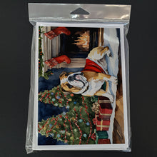 Load image into Gallery viewer, English Bulldog Christmas Greeting Cards -  Blank Note Cards – 8-Pack of Artist-Designed Cards with Envelopes