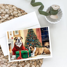 Load image into Gallery viewer, English Bulldog Christmas Greeting Cards -  Blank Note Cards – 8-Pack of Artist-Designed Cards with Envelopes