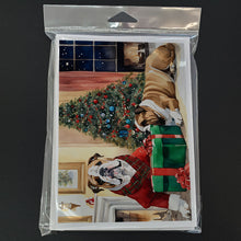 Load image into Gallery viewer, English Bulldog Christmas Greeting Cards -  Blank Note Cards – 8-Pack of Artist-Designed Cards with Envelopes