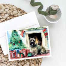 Load image into Gallery viewer, Cairn Terrier Christmas Greeting Cards -  Blank Note Cards – 8-Pack of Artist-Designed Cards with Envelopes