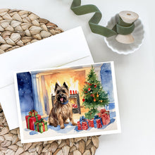 Load image into Gallery viewer, Cairn Terrier Christmas Greeting Cards -  Blank Note Cards – 8-Pack of Artist-Designed Cards with Envelopes
